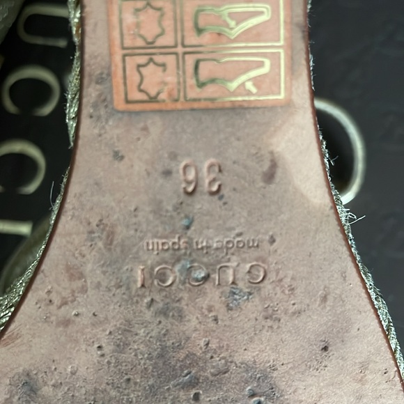 Authentic Gucci Voile Leather Oro size 36 (6). - Picture 5 of 11